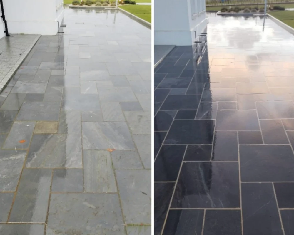 Carrelage terrasse à toulouse avant après le passage artklen