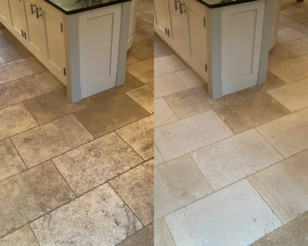 Nettoyage avant après carrelage maison fait par Artklen